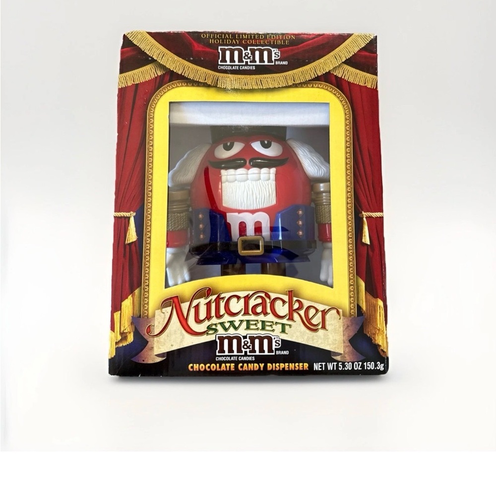 M&M'S Nutcracker Sweet Dispenser with Red and White Design